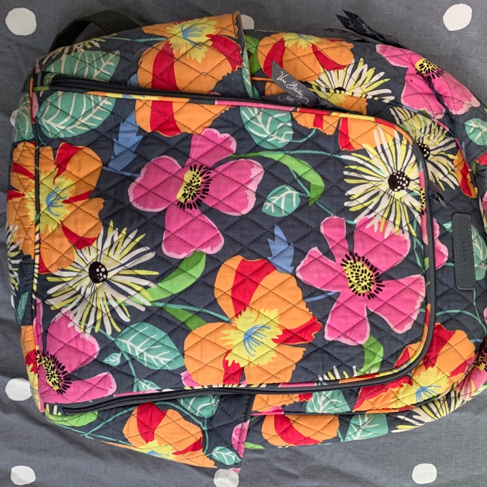 Vera Bradley Laptop Backpack in Jazzy Blooms